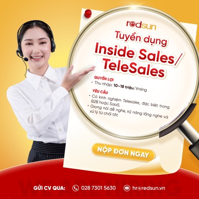 Tuyển dụng: Inside Sales / TeleSales