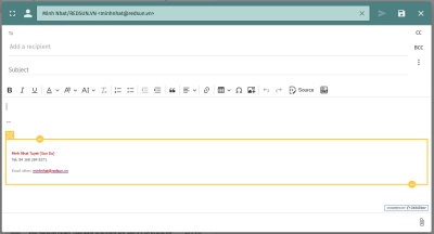 Hướng dẫn tạo Chữ ký (signature) trên webmail