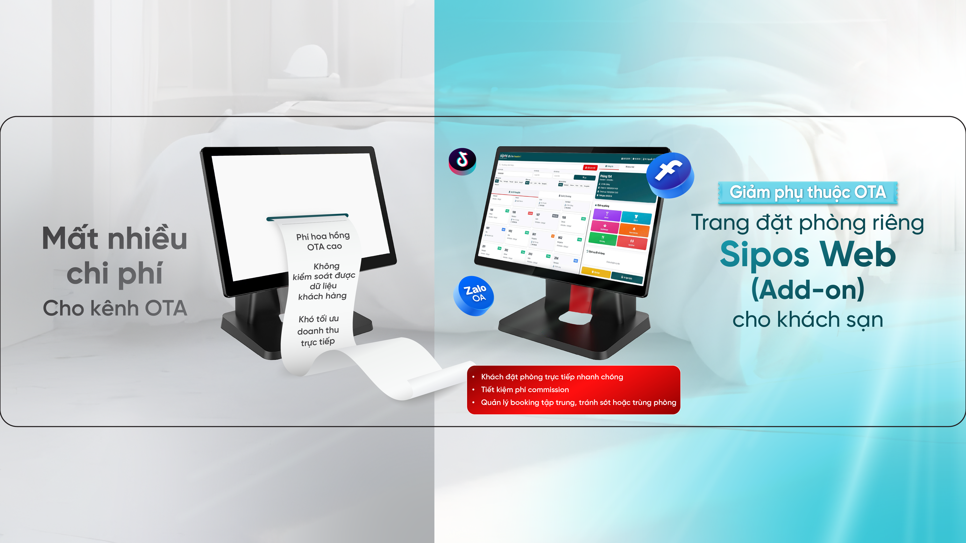 SIPOS Hotel: Giải pháp giúp khách sạn gia tăng đặt phòng trực tiếp và giảm phụ thuộc OTA