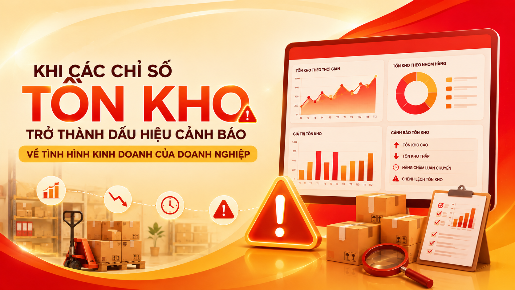 Khi các chỉ số tồn kho trở thành dấu hiệu cảnh báo về tình hình kinh doanh của doanh nghiệp