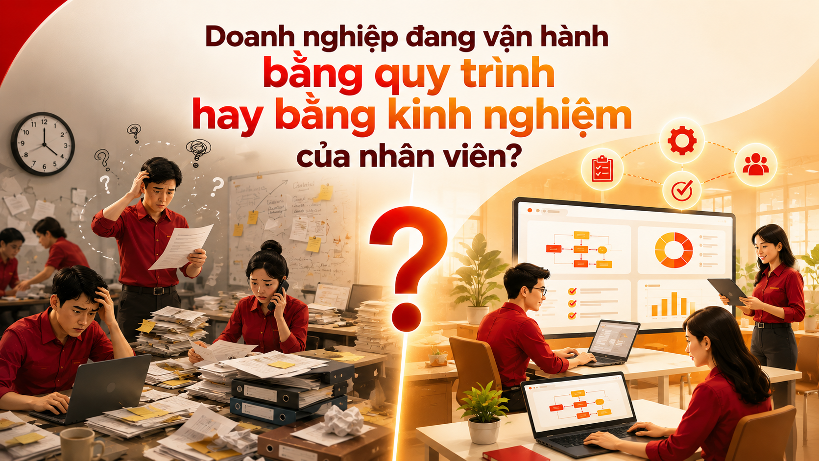 Doanh nghiệp đang vận hành bằng quy trình hay bằng kinh nghiệm của nhân viên?