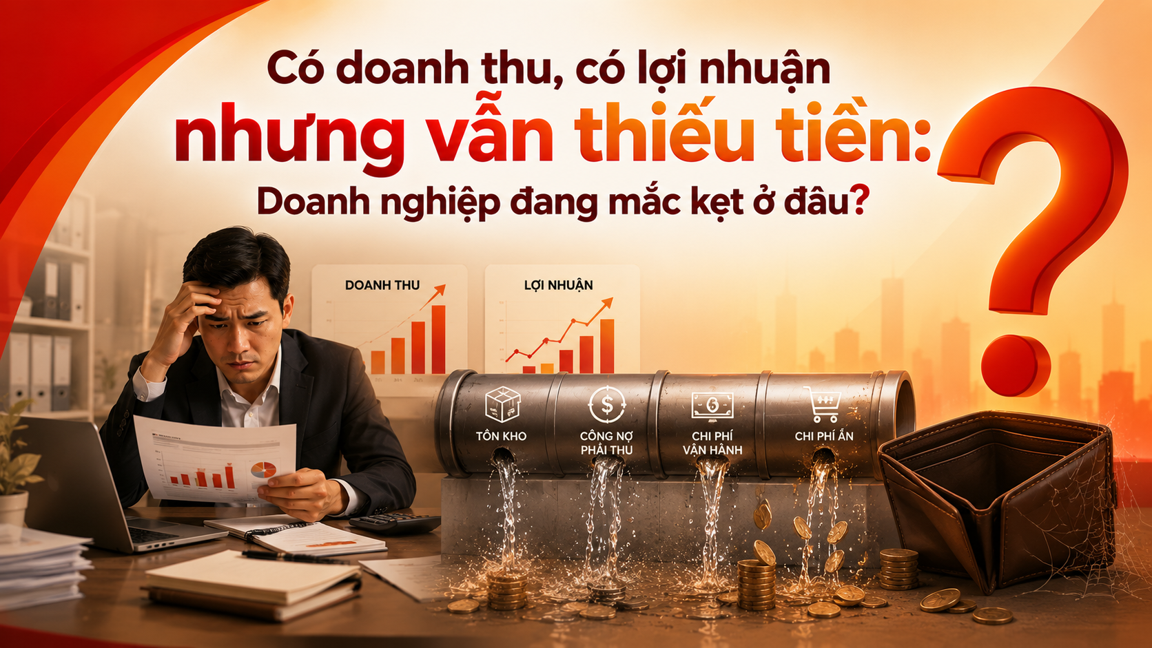 Có doanh thu, có lợi nhuận nhưng vẫn thiếu tiền: Doanh nghiệp đang mắc kẹt ở đâu?