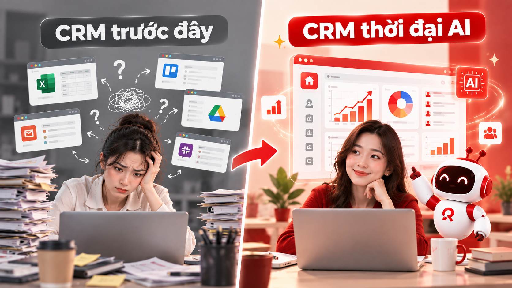 CRM thời đại AI khác gì so với CRM trước đây?