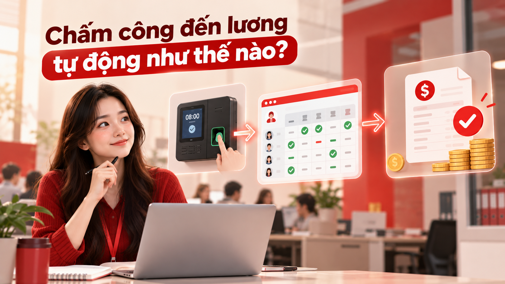 Từ chấm công đến tính lương tự động: Phòng nhân sự đang được công nghệ hỗ trợ như thế nào?